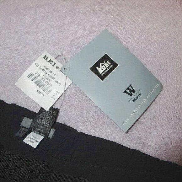 REI Sahara Women's Cargo Shorts Size 16 Stretch UPF Belted Nylon DWR Gorpcore - Picture 8 of 9